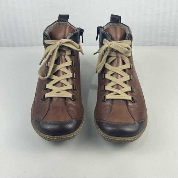 Remonte R4779-25 Liv 79 Tex Mid Top Brown Leather Sneaker Boot Women’s Size 42 - Picture 2 of 9
